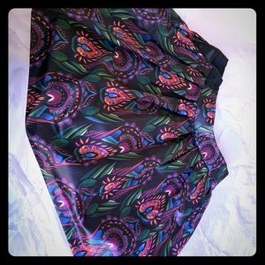 Printed A-line skirt